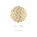 Garn gewachst rund 0,8 mm 50 m 36 Farben für Lederhandwerk – Farbe 3Cream