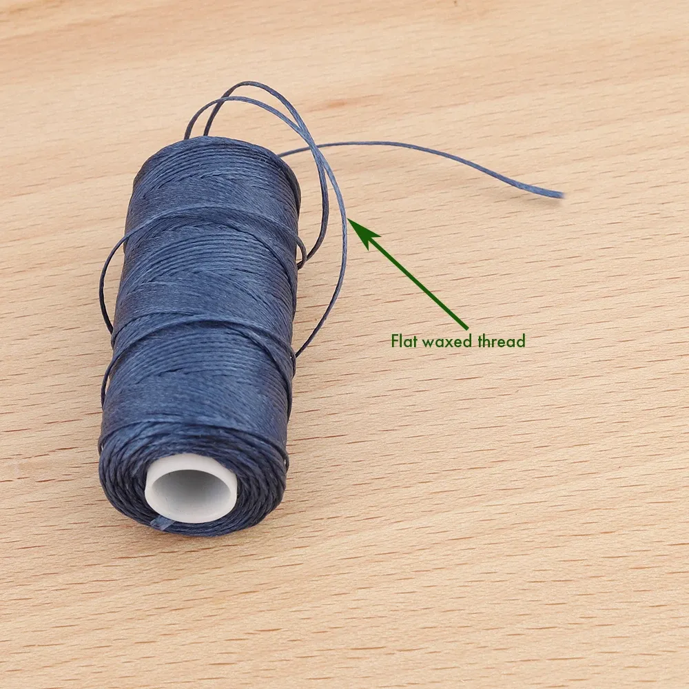 Garn gewachst rund 0,8 mm 50 m 36 Farben für Lederhandwerk
