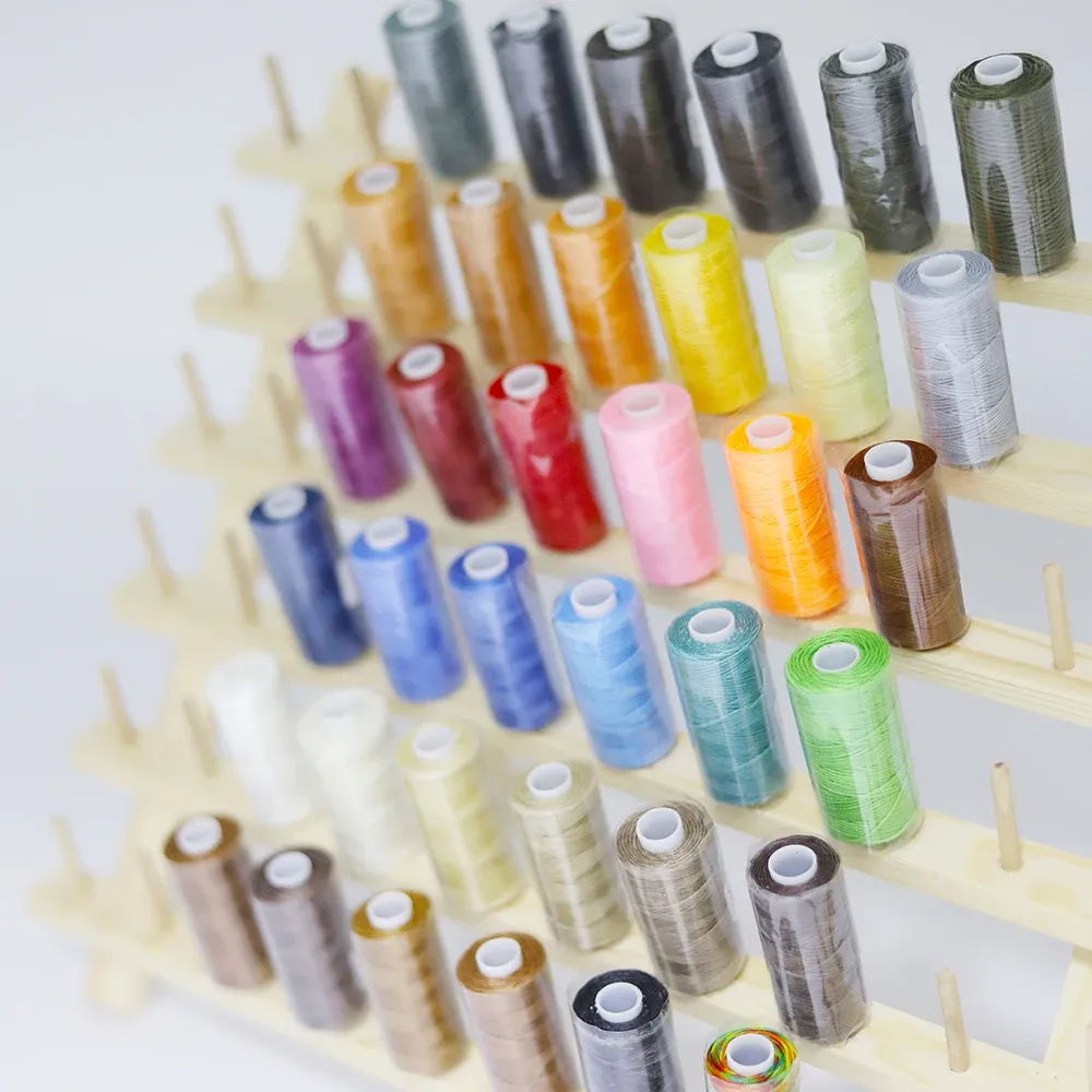 Garn gewachst rund 0,8 mm 50 m 36 Farben für Lederhandwerk