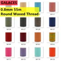 Garn gewachst rund 0,8 mm 55 m Polyester für Leder und DIY – 1