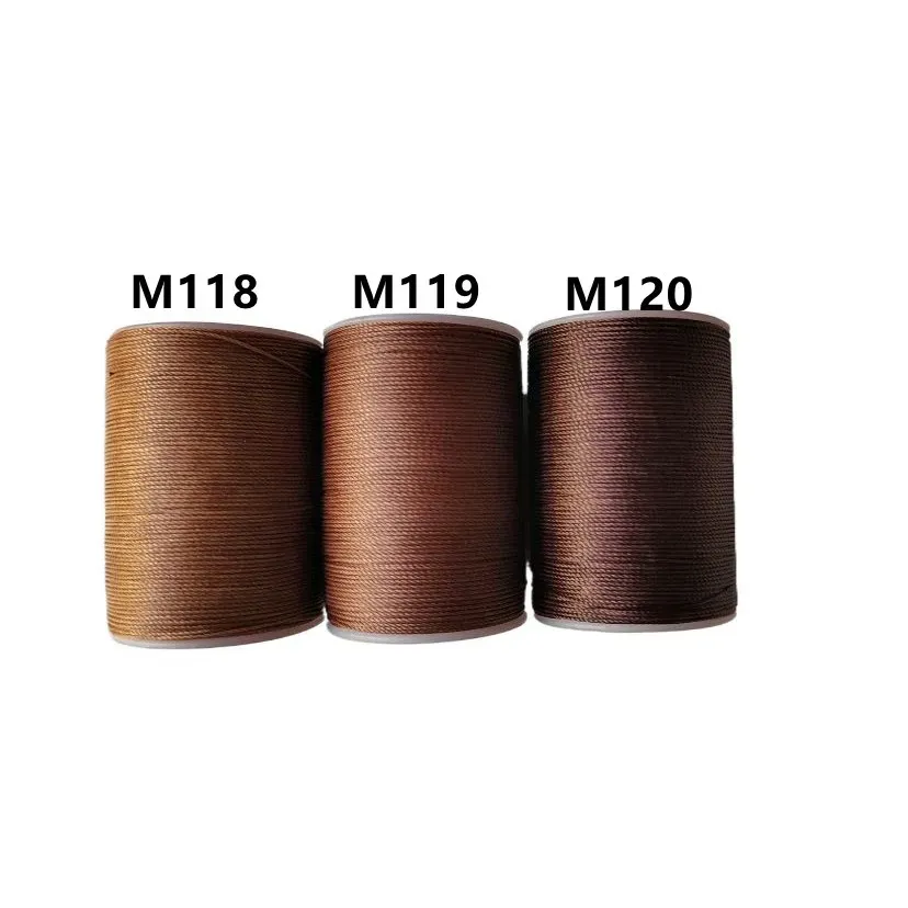 Garn gewachst rund 0,8 mm 55 m Polyester für Leder und DIY