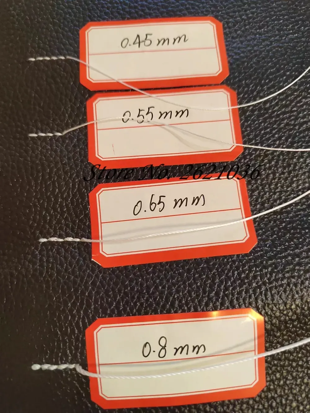 Garn gewachst rund 0,8 mm 55 m Polyester für Leder und DIY