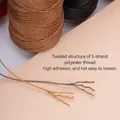 Garn gewachst rund 12 Farben 0,35 bis 0,65 mm für DIY – 3