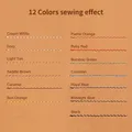 Garn gewachst rund 12 Farben 0,35 bis 0,65 mm für DIY – 5