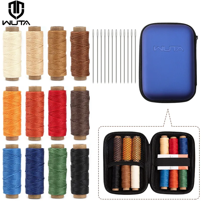 Garn gewachst rund 12 Farben 0,35 bis 0,65 mm für DIY