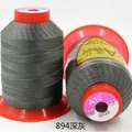 Garn Nähgarn 0,7 mm Nylon Polyester stark für Leder und Möbel – Farbe Dunkelgrau 894