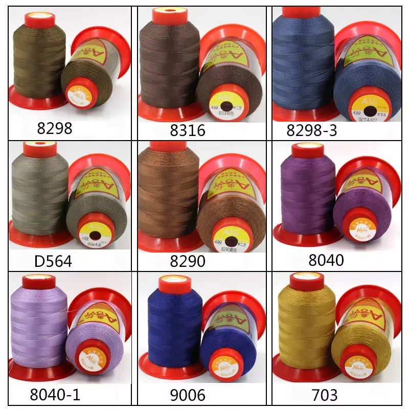 Garn Nähmaschine 0,4 mm Polyester hochfest für Leder und Automatten
