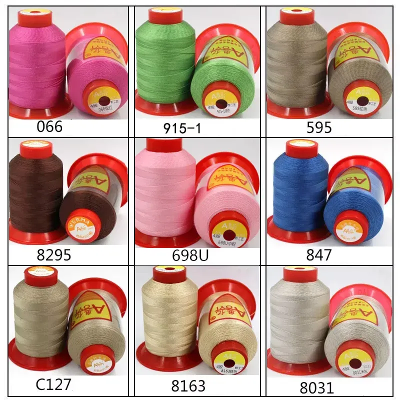 Garn Nähmaschine 0,4 mm Polyester hochfest für Leder und Automatten