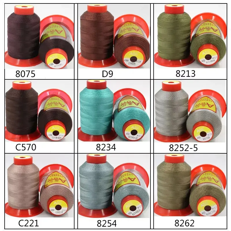 Garn Nähmaschine 0,4 mm Polyester hochfest für Leder und Automatten