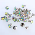 Glas Strass Nieten 6mm bis 8mm für Lederhandwerk 100 Sets – 2