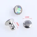 Glas Strass Nieten 6mm bis 8mm für Lederhandwerk 100 Sets – 5