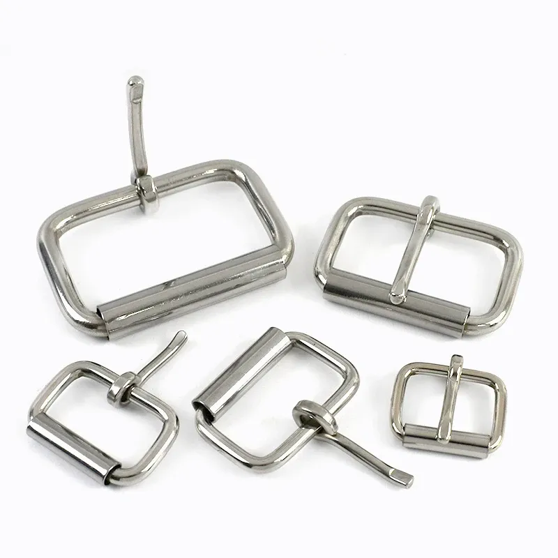Gürtelschnalle Edelstahl 1 bis 5 Stück für Leder Hundeleinen Taschen 16 bis 50 mm