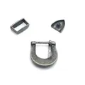 Gürtelschnalle Leder 3 Teile für Damen Gürtel Vintage Prägung 20 mm – 3