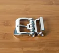 Gürtelschnalle Messing Edelstahl 1 Stück für Herren Lederhandwerk Jeans 40 mm – Farbe Mirror
