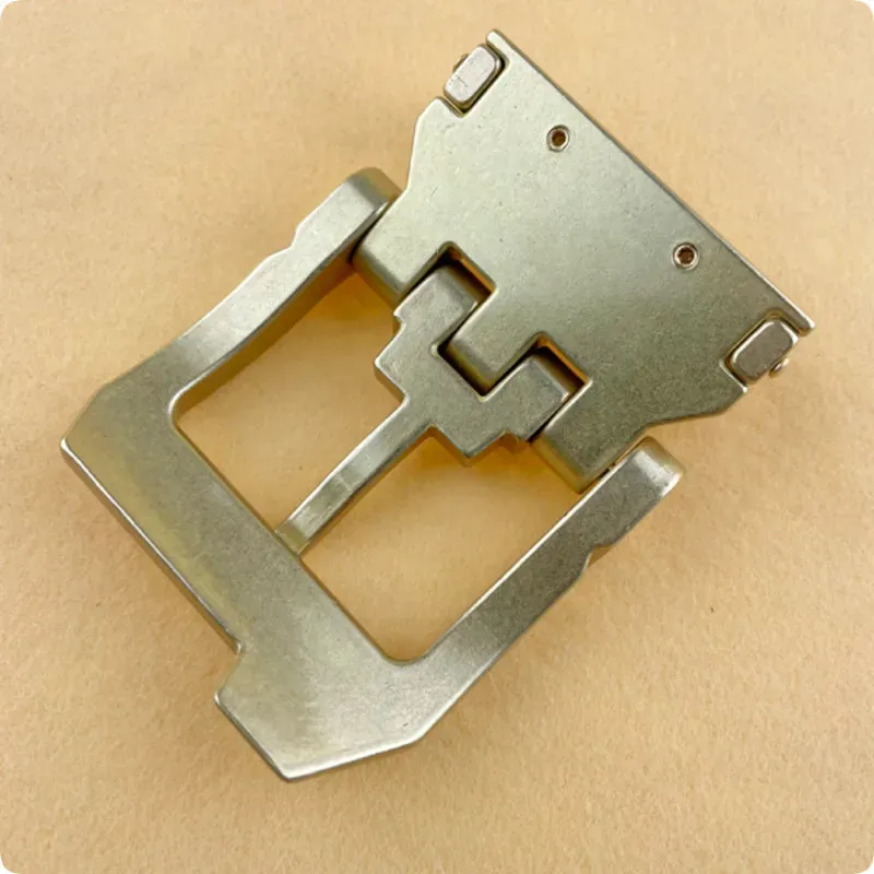 Gürtelschnalle Messing Edelstahl 1 Stück für Herren Lederhandwerk Jeans 40 mm