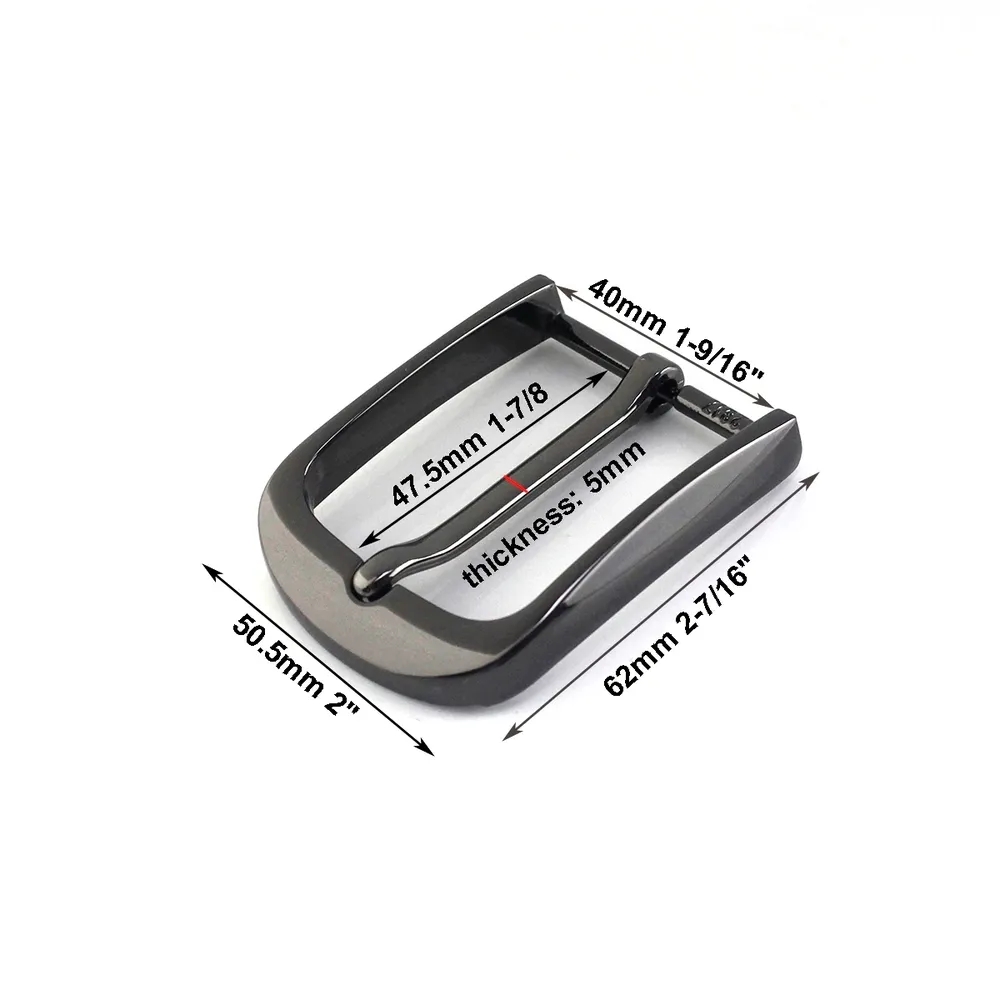 Gürtelschnalle Metall 1 Stück für Lederhandwerk Jeans Gurtband Herren 40 mm