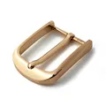 Gürtelschnalle Metall 1 Stück für Lederhandwerk Jeans Gurtband Herren 40 mm – Farbe Light gold
