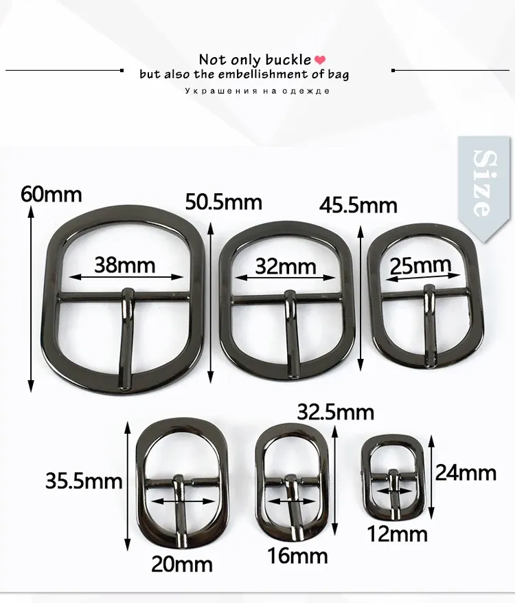 Gürtelschnalle Metall 5 bis 10 Stück für Taschen Schuhe Lederhandwerk
