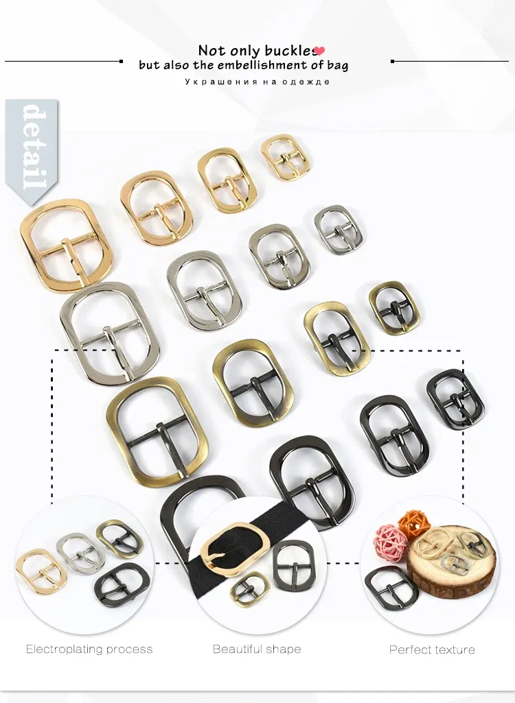 Gürtelschnalle Metall 5 bis 10 Stück für Taschen Schuhe Lederhandwerk