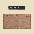 Heißfolienprägeset Messing Typensatz Lederhandwerk Verpackungen Karten – Color Font 4 Set