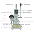 Heißpräge Maschine Leder Logo Digital PVC Karten Papier – 4