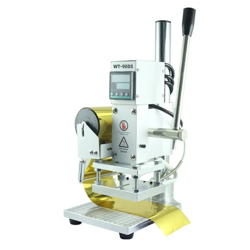 Heißpräge Maschine Leder Logo Digital PVC Karten Papier