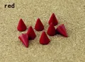 Kegel Farbige Nieten 7x10 mm für Kleidung Taschen Schuhe Lederhandwerk – Farbe red