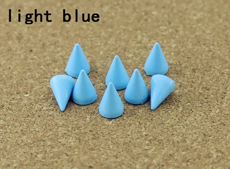 Kegel Farbige Nieten 7x10 mm für Kleidung Taschen Schuhe Lederhandwerk