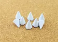 Kegel Farbige Nieten 7x10 mm für Kleidung Taschen Schuhe Lederhandwerk – Farbe white