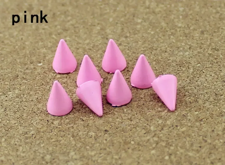 Kegel Farbige Nieten 7x10 mm für Kleidung Taschen Schuhe Lederhandwerk