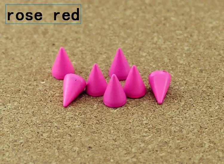 Kegel Farbige Nieten 7x10 mm für Kleidung Taschen Schuhe Lederhandwerk
