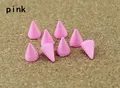 Kegel Farbige Nieten 7x10 mm für Kleidung Taschen Schuhe Lederhandwerk – Farbe pink