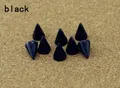 Kegel Farbige Nieten 7x10 mm für Kleidung Taschen Schuhe Lederhandwerk – Farbe black