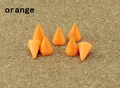 Kegel Farbige Nieten 7x10 mm für Kleidung Taschen Schuhe Lederhandwerk – Farbe orange