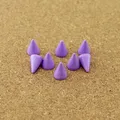 Kegel Farbige Nieten 7x10 mm für Kleidung Taschen Schuhe Lederhandwerk – Farbe purple