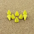 Kegel Farbige Nieten 7x10 mm für Kleidung Taschen Schuhe Lederhandwerk – Farbe yellow