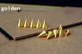 Kegel Farbige Nieten 7x10 mm für Kleidung Taschen Schuhe Lederhandwerk – Farbe golden