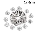 Kegel Nieten Metall 7 bis 20 mm für Taschen und Schuhe – Farbe 7x10mm