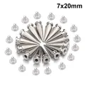 Kegel Nieten Metall 7 bis 20 mm für Taschen und Schuhe – Farbe 7x20mm