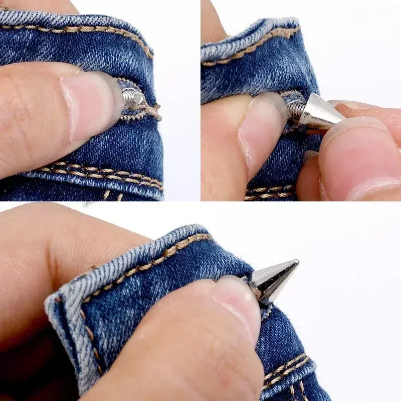 Kegel Nieten Metall 7 bis 20 mm für Taschen und Schuhe