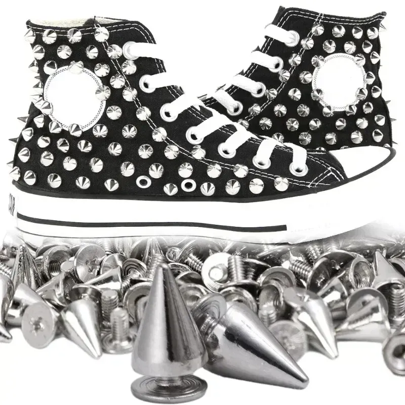 Kegel Nieten Metall 7 bis 20 mm für Taschen und Schuhe
