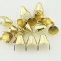 Kegel Nieten Rund 30 Stück für Punk Spikes Lederhandwerk Kleidung Taschen – Farbe gold