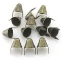 Kegel Nieten Rund 30 Stück für Punk Spikes Lederhandwerk Kleidung Taschen – Farbe bronze