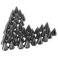 Kegel Nieten und Spikes 100 Stück für Kleidung und Taschen – Farbe black