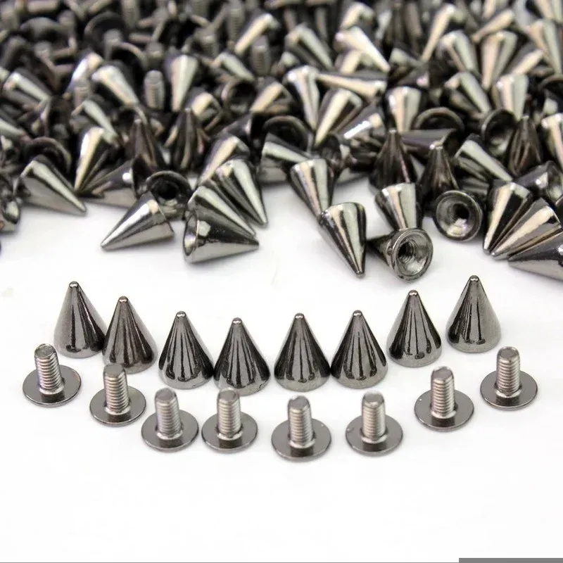 Kegel Nieten und Spikes 100 Stück für Kleidung und Taschen
