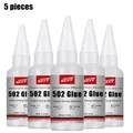Klebstoff stark haftend für Leder Gummi Holz und Metall 1 bis 5 Stück – Farbe 502-5pcs-20ml