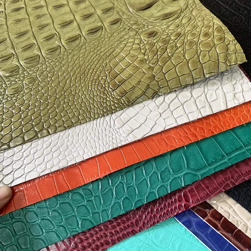 Krokodilmuster Kuhleder Tasche DIY Handwerk Stoffstück