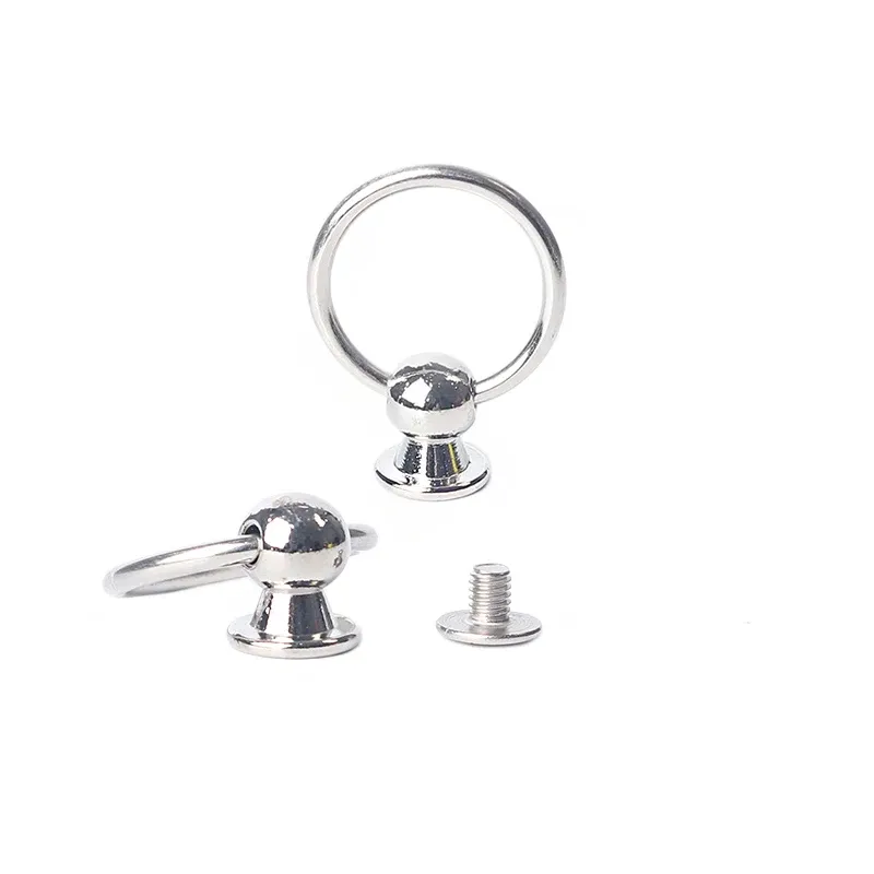Kugel Nieten mit O-Ring 10 mm für Handtaschen Leder Umhängetaschen