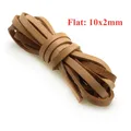 Kuhlederband Rund Flach DIY Schmuckherstellung Armbänder – Farbe flat 10x2mm