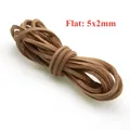 Kuhlederband Rund Flach DIY Schmuckherstellung Armbänder – Farbe flat 5x2mm